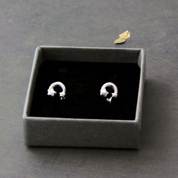 Petite Moon And Stars Sterling Silver Stud Earrings, 3 of 9