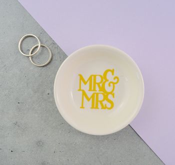Wedding Ring Dish Mr And Mrs, Love, 3 of 9