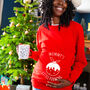 'Mummy's Little Pudding' Mum To Be Christmas Jumper, thumbnail 1 of 12