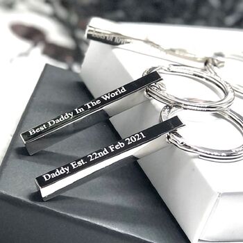 Fathers Day Dad Bar Keyring, 6 of 10