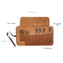 Personalised Brown Leather Knife Roll, thumbnail 3 of 10