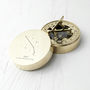 Personalised Constellation Brass Sundial Compass, thumbnail 6 of 7