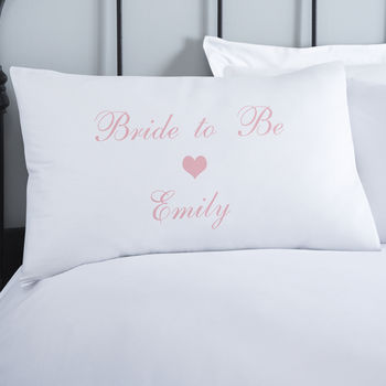 Bride To Be Personalised Pillowcase, 3 of 4