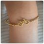 Personalised Cyclists Bracelet In Gold Or Silver, thumbnail 5 of 10