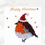 Butterfly Robin Happy Christmas Butterflies Card, thumbnail 1 of 11