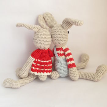 Hand Crochet Bunny Rabbit, 6 of 8
