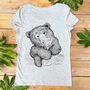 Cocktail Bear Women's Organic T Shirt, thumbnail 2 of 7