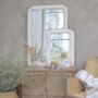 Antique Cream Wooden Wall Mirror, thumbnail 2 of 3