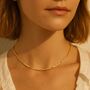 Solid Gold Interval Chain Necklace, thumbnail 1 of 6
