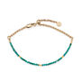 Turquoise And Silver Or Gold Bracelet, thumbnail 3 of 5