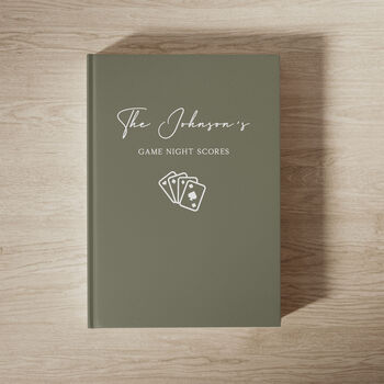 Personalised Family Game Night Score Book, 2 of 8