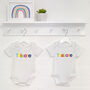 This One And That One Twin Babygrow Set, thumbnail 1 of 3
