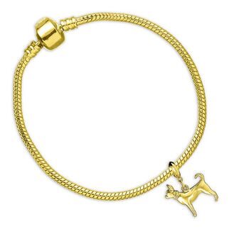 Chihuahua Sterling Silver, Gold Plated Charm, 5 of 10