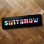 'Shitshow' Circus Style Rude Funny Framed Print, thumbnail 1 of 8