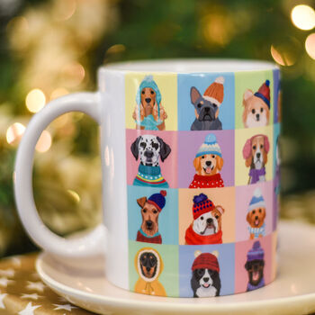 Colourful Dog Lover Christmas Mug Stocking Filler, 3 of 12