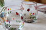 Hand Painted Red Floral Drinking Glasses, thumbnail 2 of 6