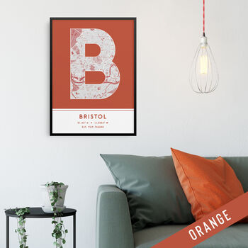 Bristol City Map Wall Art Print, 5 of 9