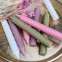 Green And Pink Dinner Candles 22mm | Pack Of 10, thumbnail 2 of 2