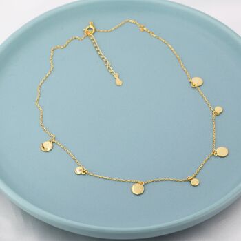 Dainty Disk Choker Necklace, 7 of 11