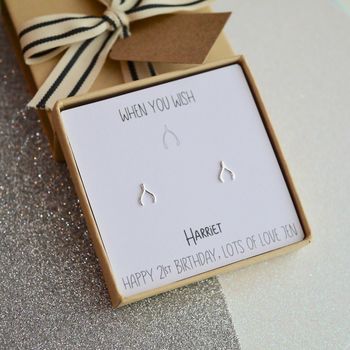 Personalised Sterling Silver Wishbone Necklace, 8 of 8