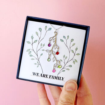 Personalised Birthstone Family Tree Necklace, 2 of 12