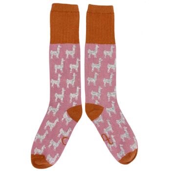 Ladies Soft Lambswool Socks : Animal, 7 of 7
