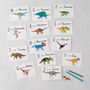 A To Z Alphabet Dinosaurs Greeting Cards, thumbnail 2 of 4