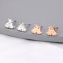 Umbrella Octopus Stud Earrings In Sterling Silver, thumbnail 2 of 11