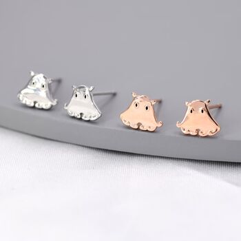 Umbrella Octopus Stud Earrings In Sterling Silver, 2 of 11