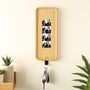 Solid Oak Photobooth Strip Frame Key Holder With Photo Printing, thumbnail 6 of 9