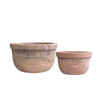 Set Of Two Terracotta Planters, 3 of 3