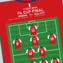 Arsenal Vs Hull City Fa Cup Final 2014 Football Print, thumbnail 2 of 2