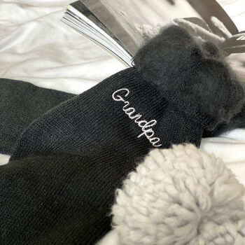 Personalised Embroidered Bed Socks, 3 of 8