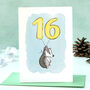 Badger 16th Birthday Card, thumbnail 1 of 8