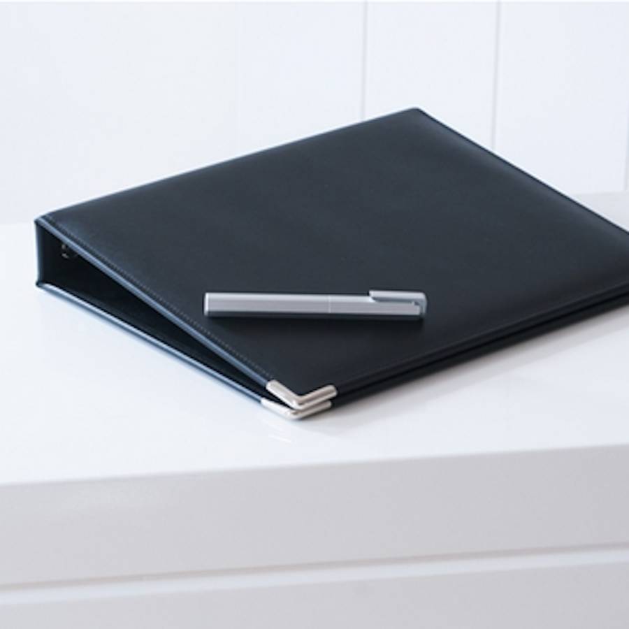 a4 leather ring binder by oh so cherished | notonthehighstreet.com
