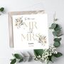 On Your Wedding Day Floral Card, Mr And Mrs Wedding Card, thumbnail 1 of 3
