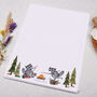 A4 Letter Writing Paper With Raccoons Camping, thumbnail 3 of 4