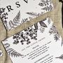Woodland Fern Wedding Invitation Set, thumbnail 7 of 12