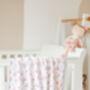 Super Soft Polar Fleece Rose Floral Baby Blanket, thumbnail 3 of 3