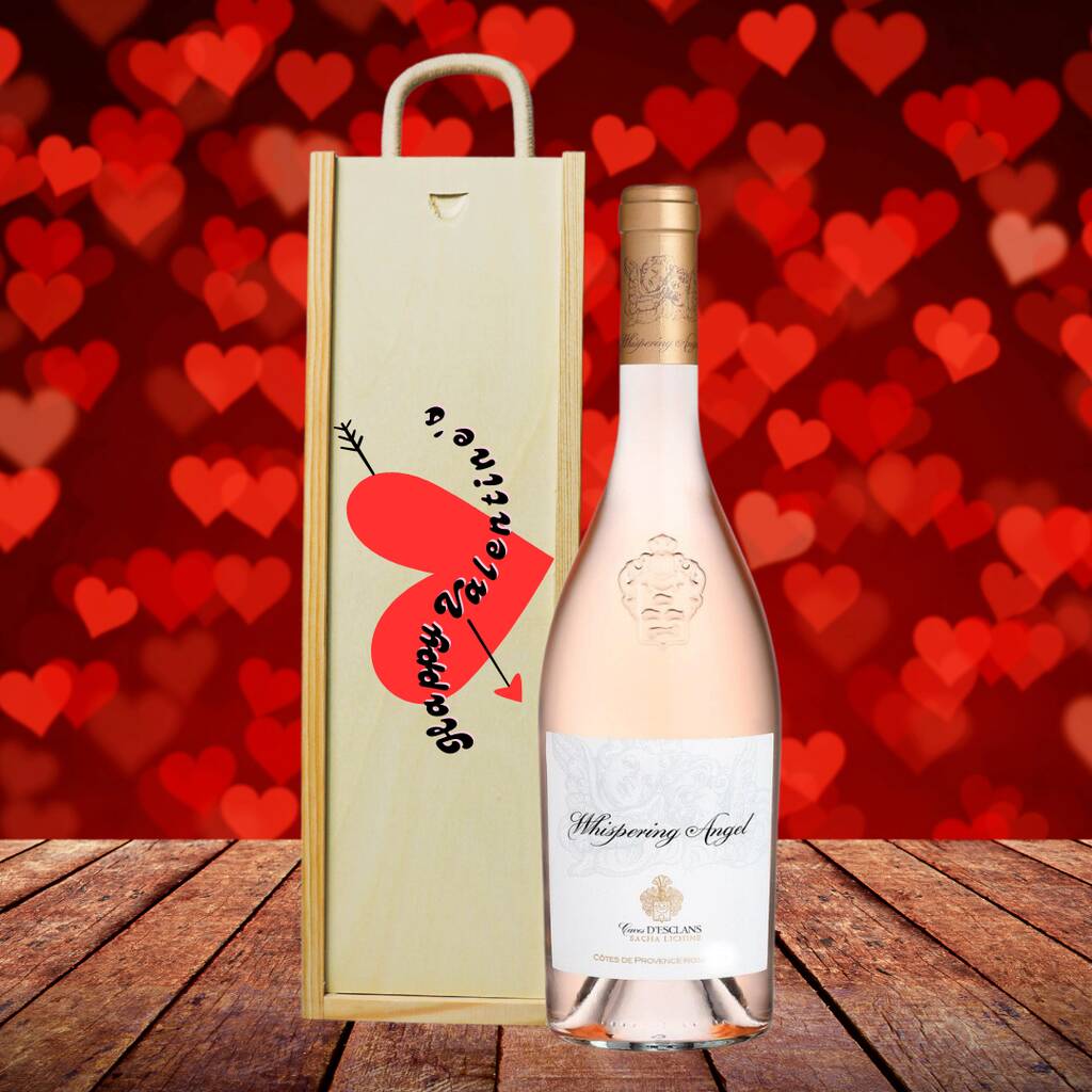 Whispering Angel Rose Wine Valentines Gift Set, 1 of 4