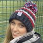 Striped Team Gb Super Bobble Hat, thumbnail 4 of 5