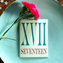 Mini Roman Numerals Seventeen Card, thumbnail 4 of 5