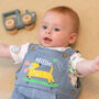 Personalised Dog Dungarees For Baby Newborn Gift, thumbnail 6 of 10
