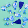 Seascape Blue Adalyn Dangle Earrings, thumbnail 2 of 3