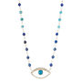 Evil Eye Protection Turquoise And Lapis Lazuli Necklace, thumbnail 2 of 11