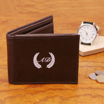 Personalised Wallet With Wreath Design In Box, 3 of 5