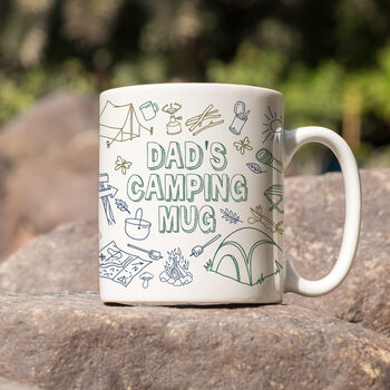 Personalised Camping Doodles Ceramic Mug, 3 of 3