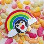 Rainbow Penguin Hard Enamel Pin Pride Penguin Pin, thumbnail 2 of 11
