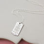 Milestone Wedding Anniversary Sterling Silver Necklace, thumbnail 6 of 6