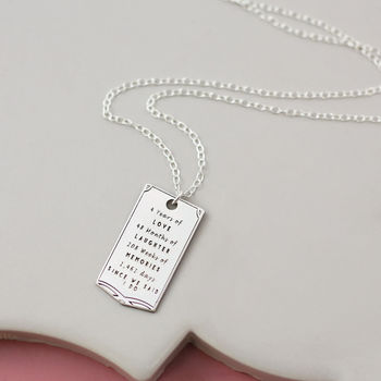 Milestone Wedding Anniversary Sterling Silver Necklace, 6 of 6